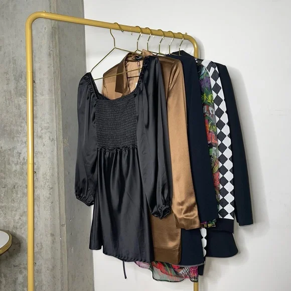 Princess Polly Nakita Long Sleeve Mini Satin Cutout Dress in Black - Picture 15 of 17